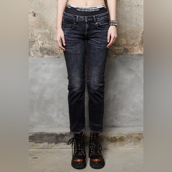 R13 straight boy jean. Size 26.